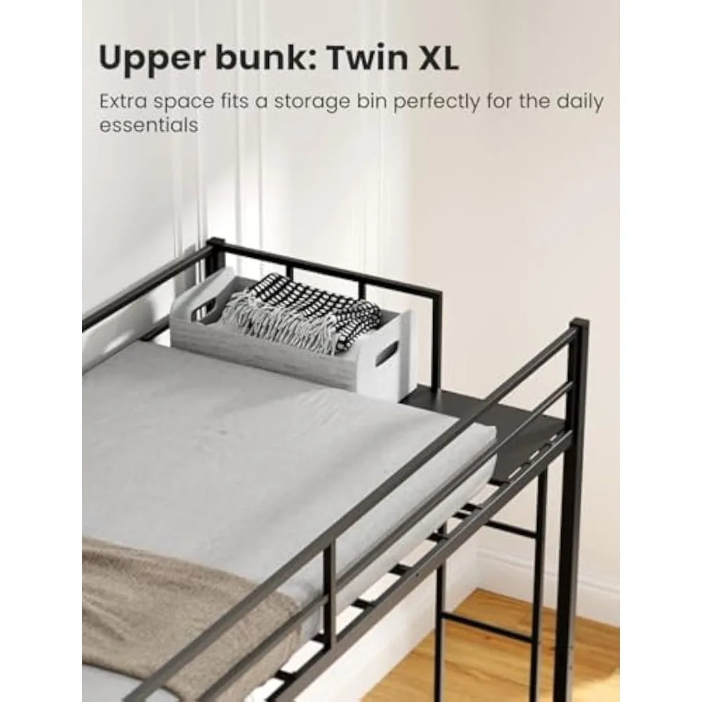 Heavy Duty Triple Bunk Bed Twin Over Twin Over Twin Metal Frame for 3