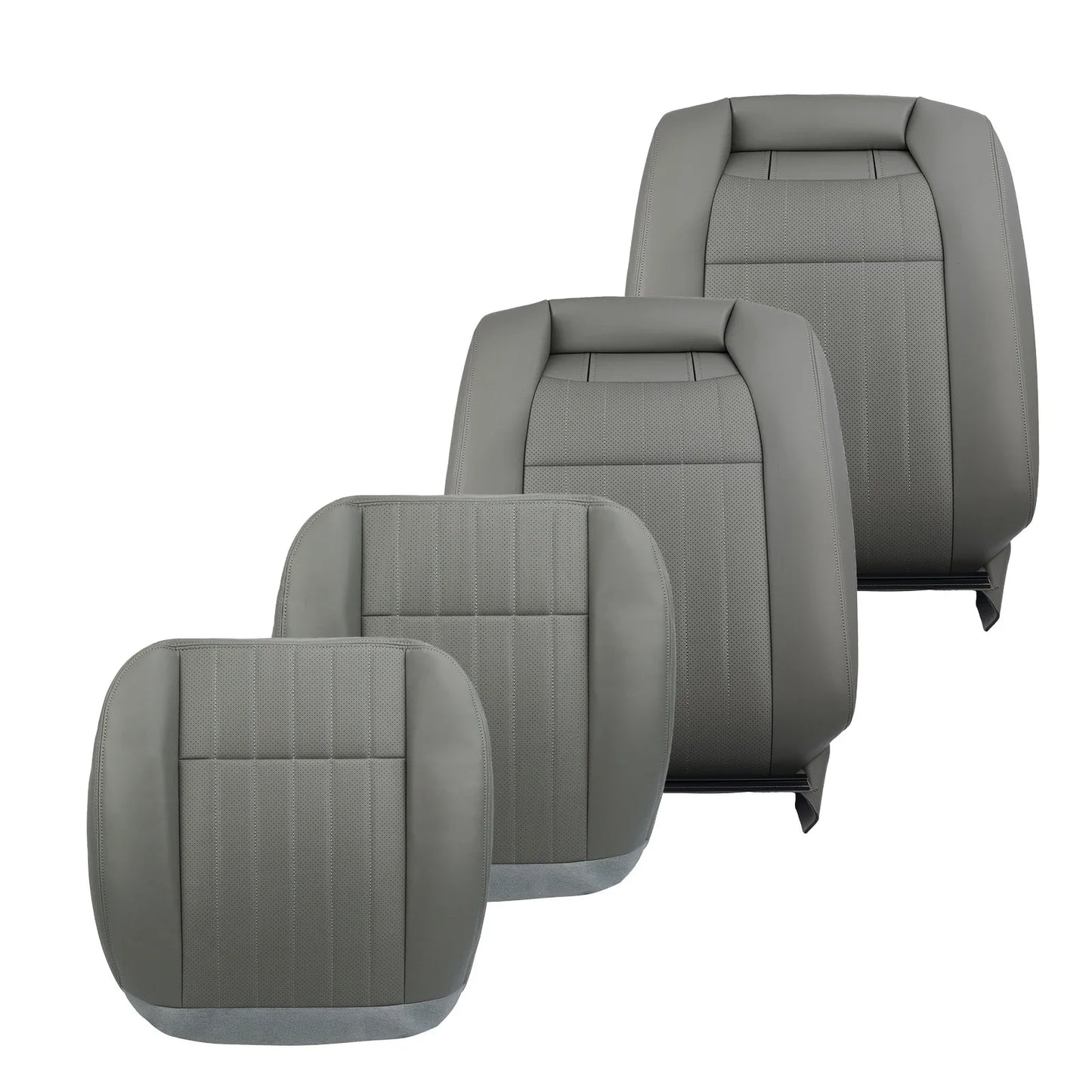 1994-1996 Chevrolet Impala SS Seat Covers Microfiber Leather Grey