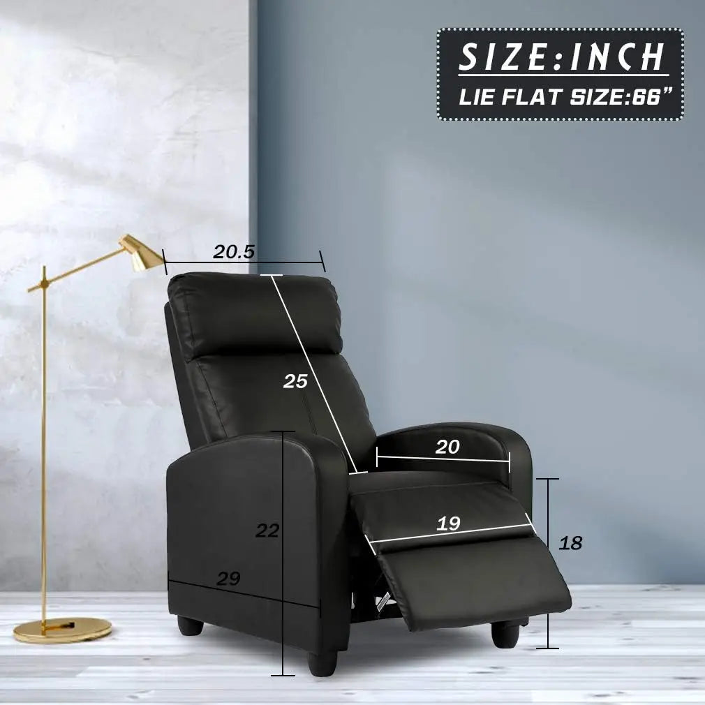 Modern Recliner Chair with Massage Function for Living Room Lounge