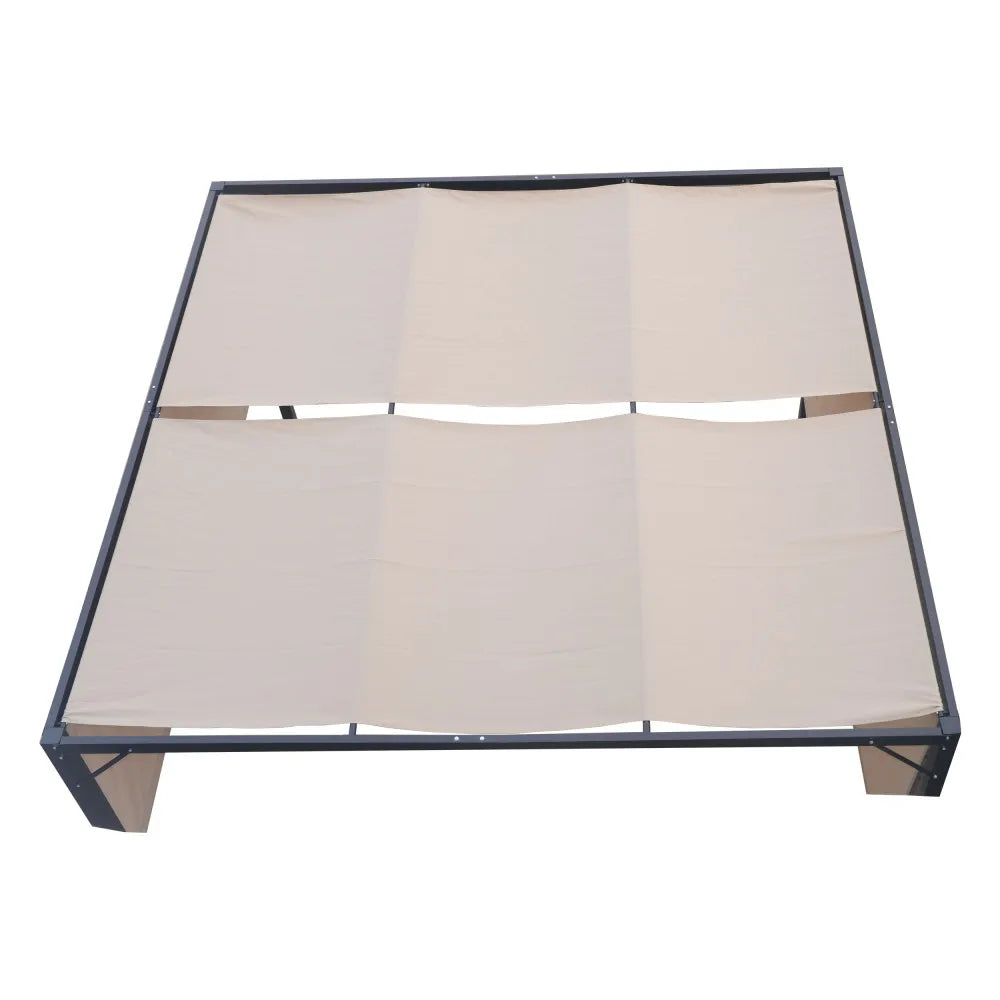 Westray Steel 9.5x9.5 FT Gazebo Outdoor Canopy Garden Patio Shelter