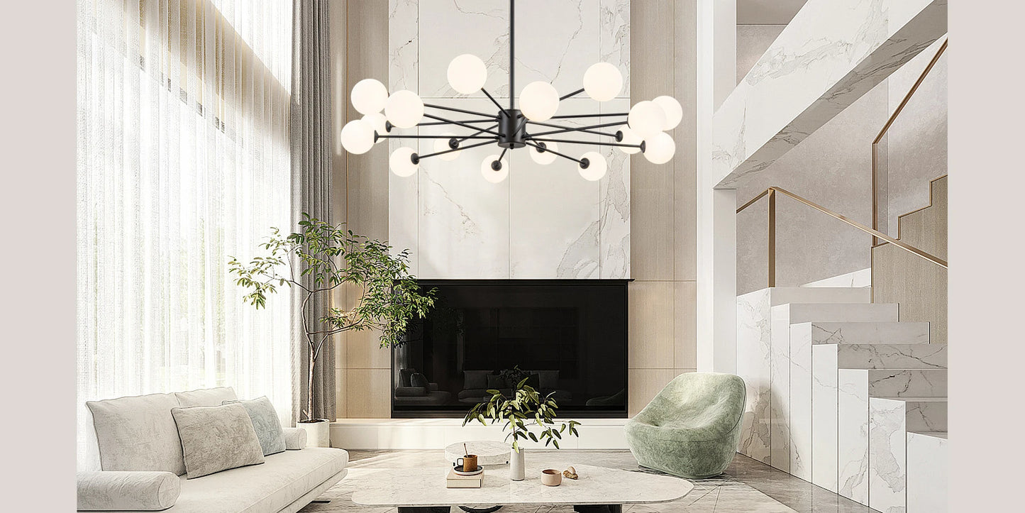 8/12/16 Light Sputnik Chandelier Mid Century Modern Kitchen Lighting