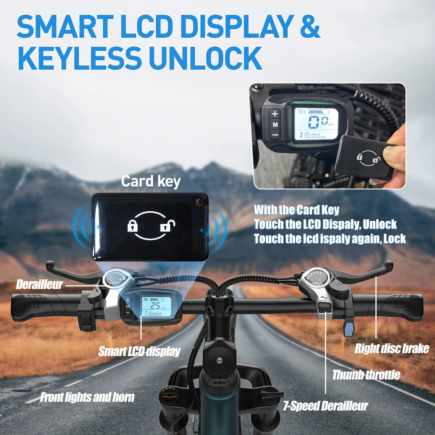 Electric Mountain Bike 500W Motor 36V Battery 26 24 Inch Adults Ebike