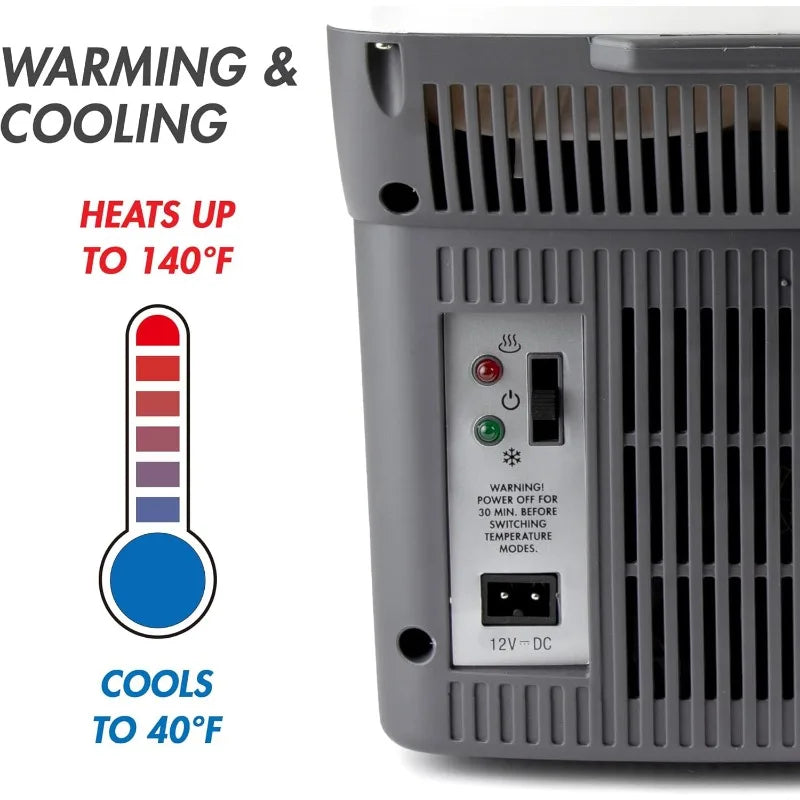 Ljustra 12V Thermoelectric Cooler Warmer Portable Electric Fridge 6 Quart