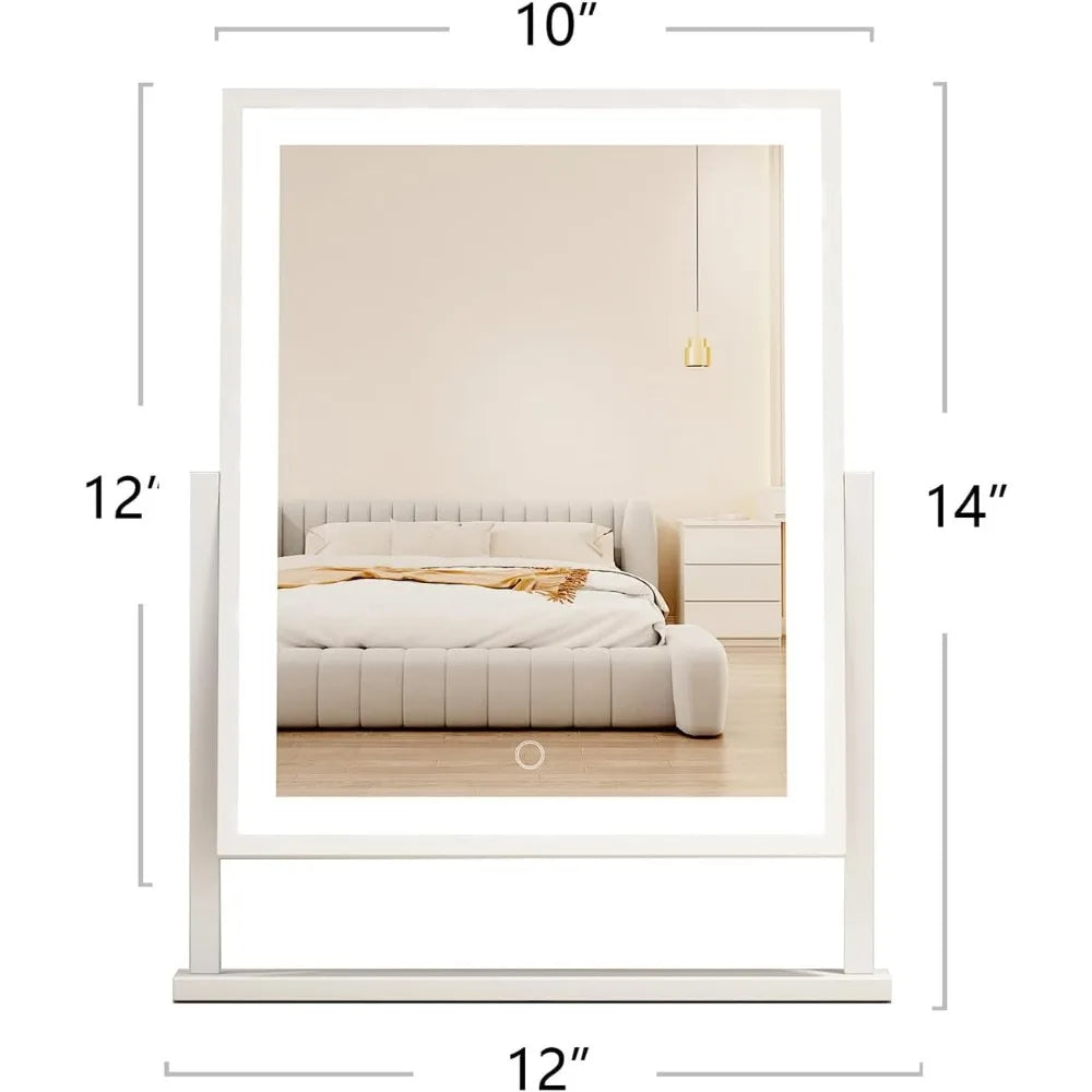 Lighted LED Makeup Mirror Hollywood Vanity Mirror with Adjustable Brightness