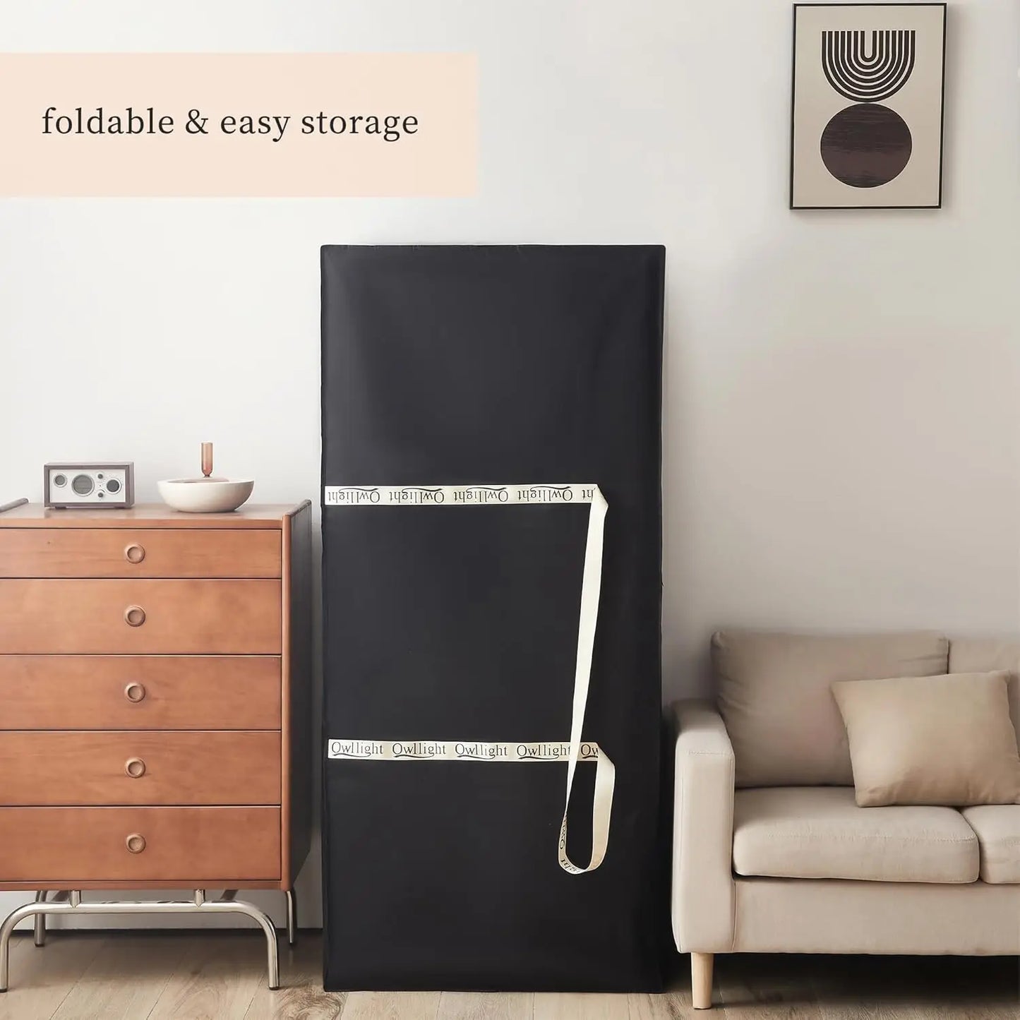 Ljustra Tri-Fold Mattress 4" Memory Foam Foldable Twin Size Portable