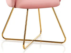 Velvet Vanity Chair Modern Accent Stool Upholstered Makeup Chair