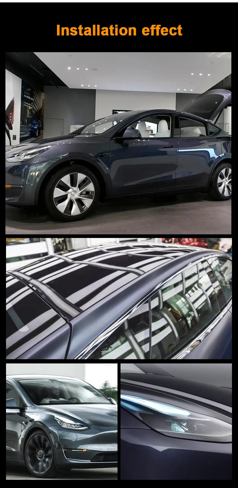 TPU Scratch Resistant Car Paint Protection Film Tesla Model Y 2020-2024