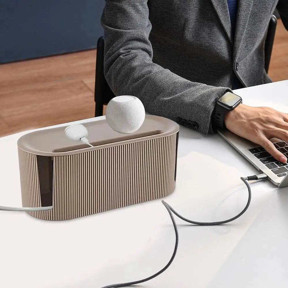 Ljustra Cable Management Box Plug Board Storage Organizer for Home Office