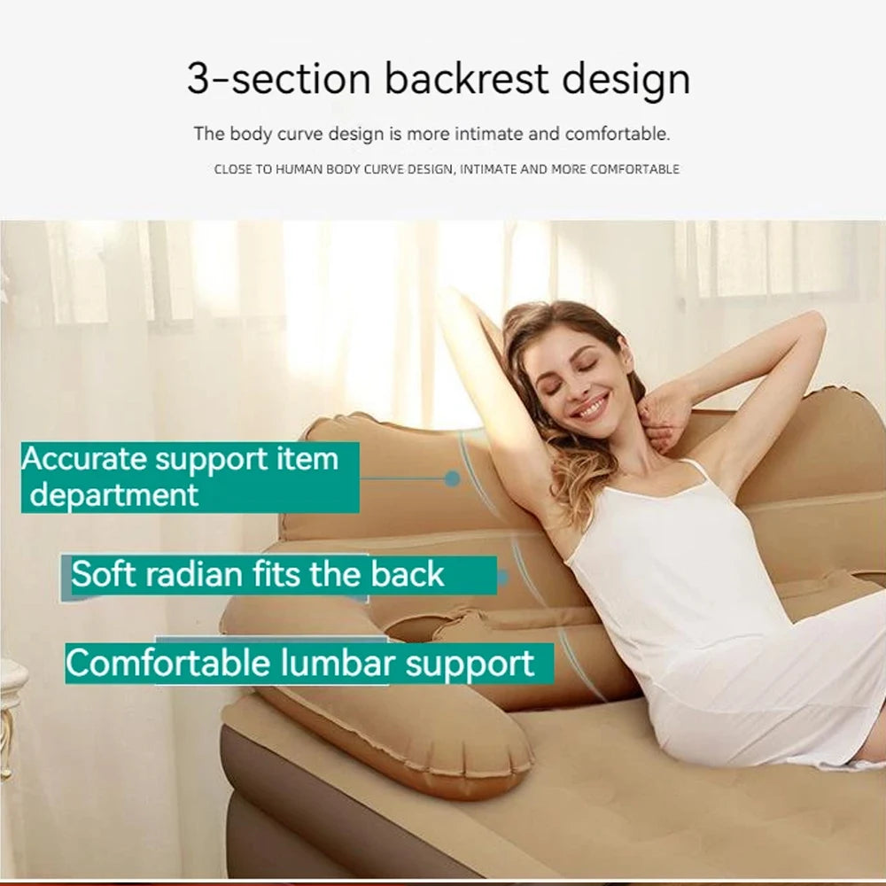 Ljustra 2 Person Inflatable Mattress Camping Air Bed 48cm High