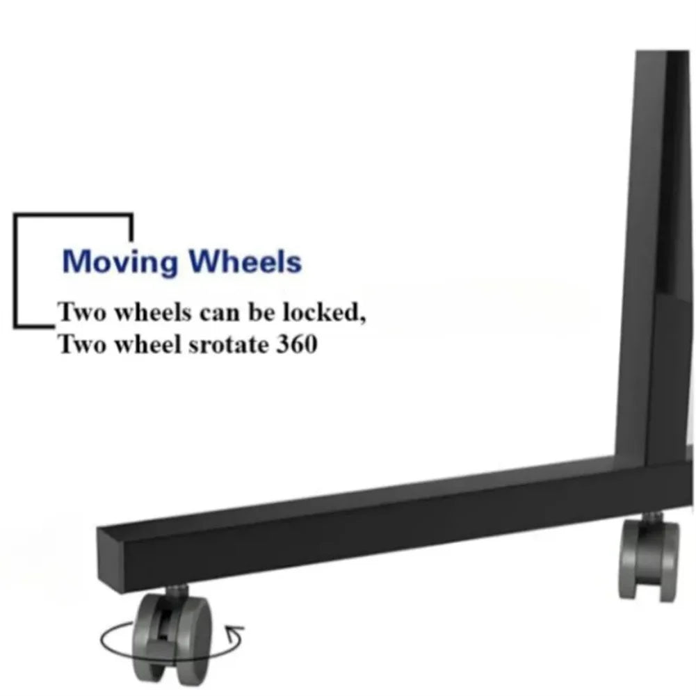 Mobile Computer Desk Adjustable Height Rolling Work Desk for Home