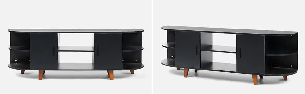 Farmhouse TV Stand for 65-70 Inch TV Modern Mid Century Media Console