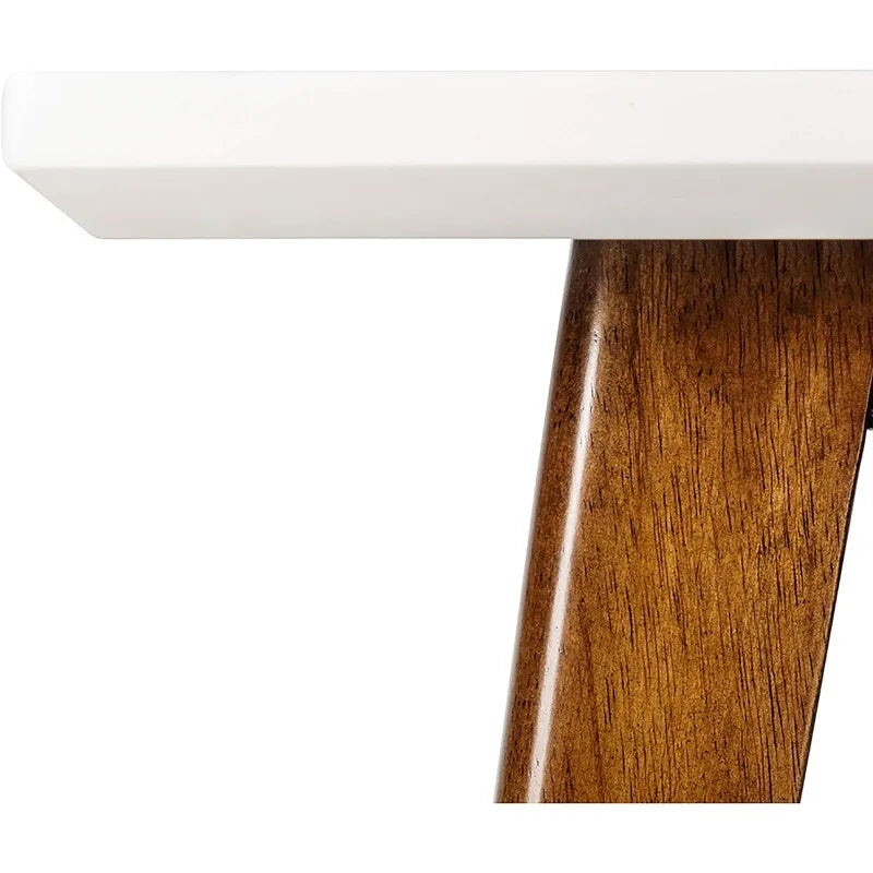 Madison Park Parker End Tables Solid Wood Two-Tone Finish Storage Shelf
