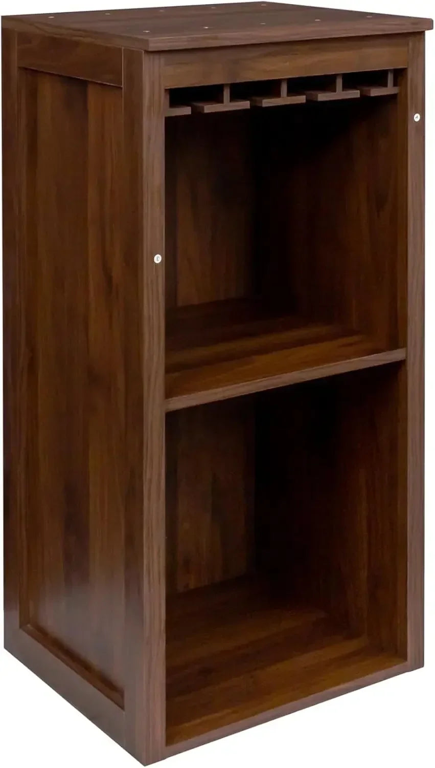 Modular Wine Bar Cabinet Kitchen Hutch Storage with Open Shelves