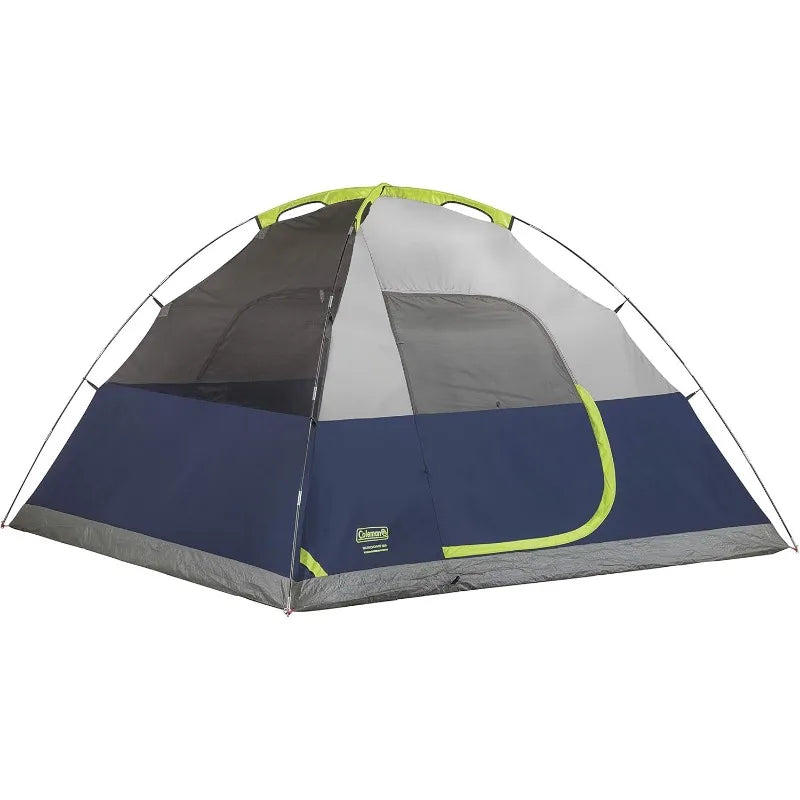 Coleman Sundome 6-Person Tent Weatherproof Easy Setup Camping Tent