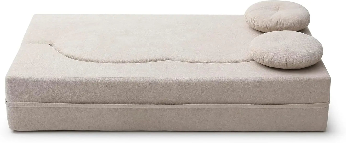 Ljustra Convertible Folding Sofa Bed Memory Foam Sleeper Couch