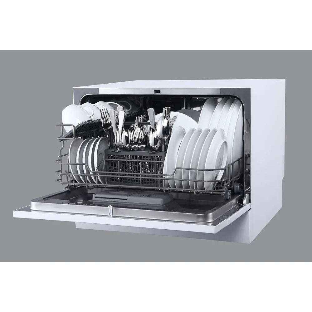 Ljustra Energy Star Countertop Dishwasher with Delay Start and LED White