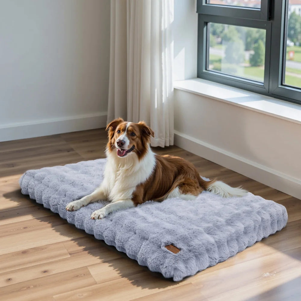 Ultra Plush Dog Bed Soft Pet Cushion Washable Mattress for Large Dogs