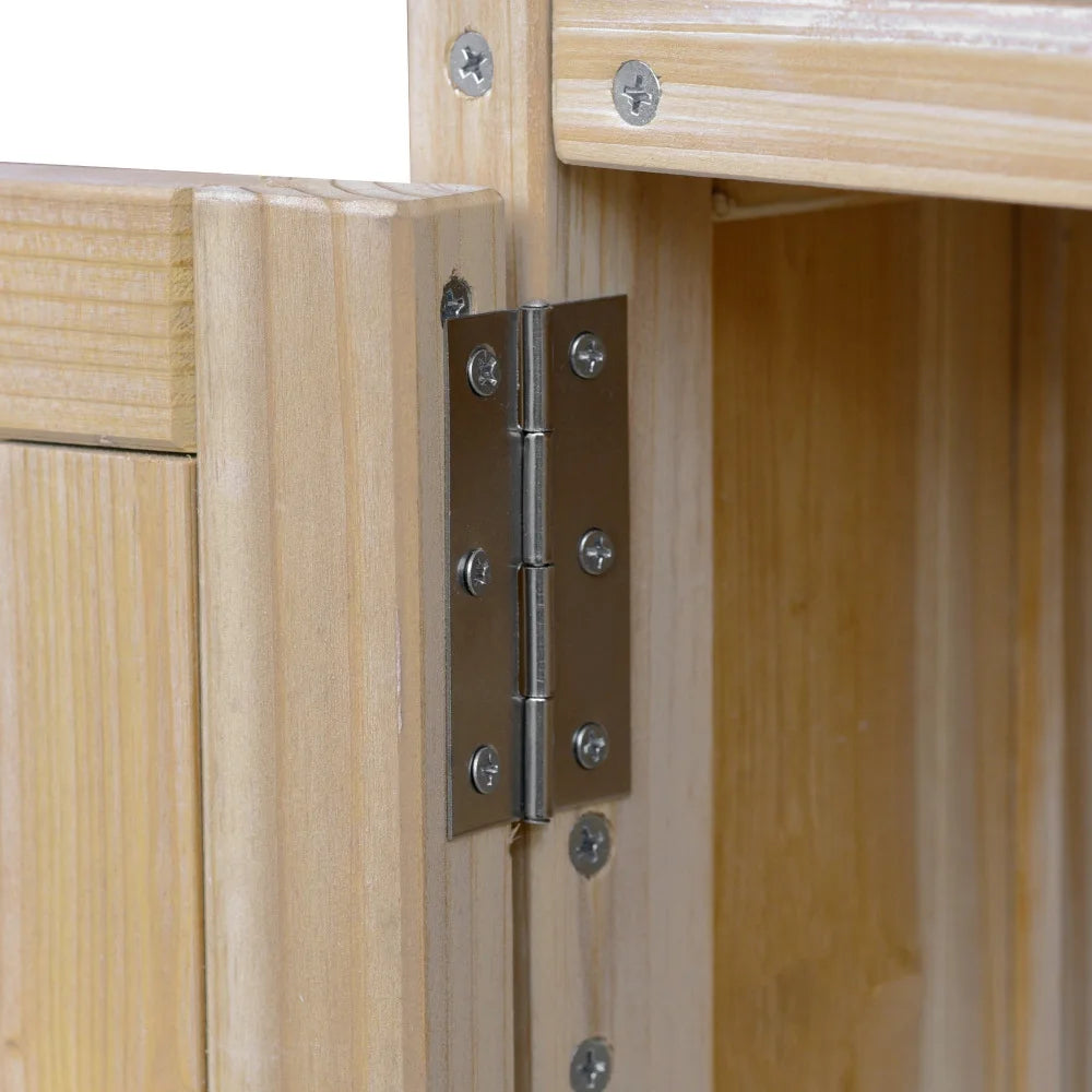 Outdoor Kitchen Island Rolling Bar Cart Storage Cabinet Grill Table