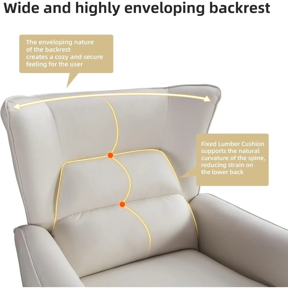 Power Swivel Rocker Recliner Glider Oversize Electric Nursery Chair