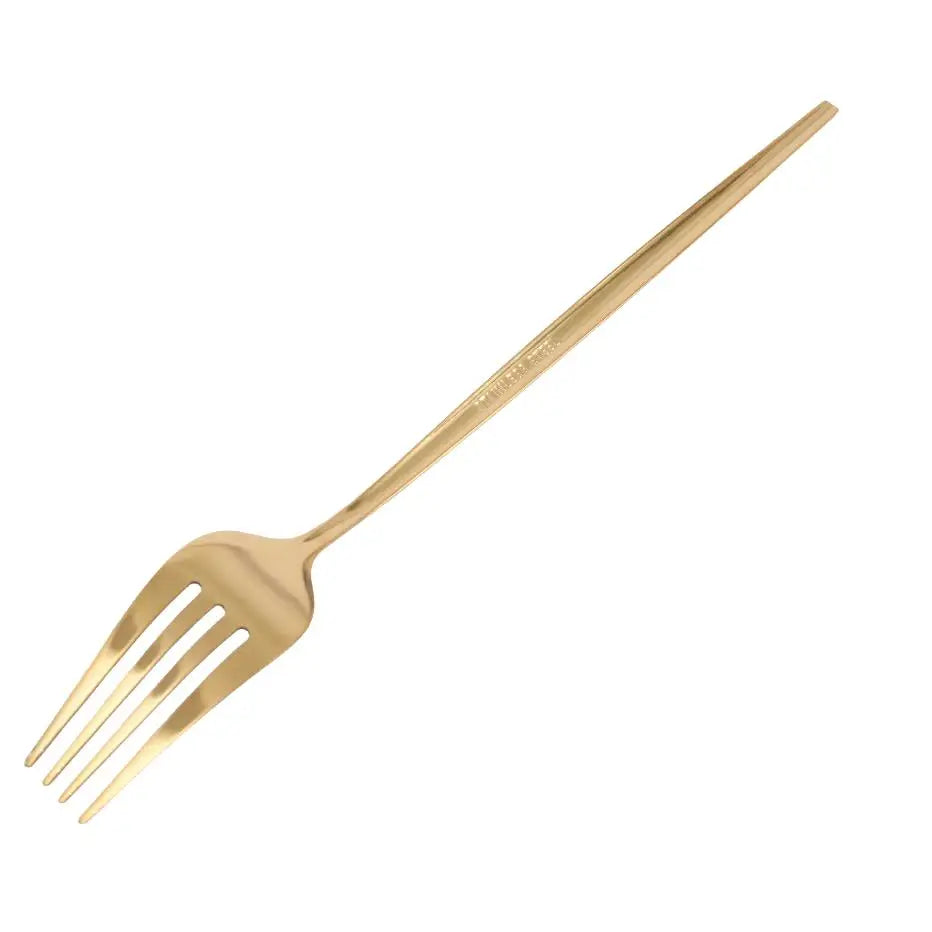 90Pcs Gold Stainless Steel Cutlery Set Heavy Duty Tableware Wedding Restaurant