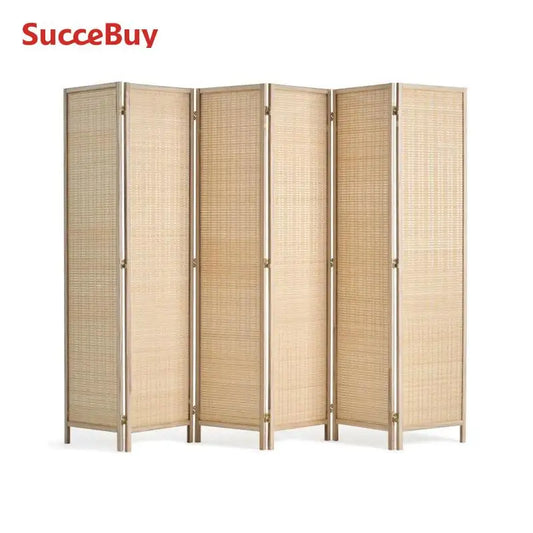 Ljustra 6 Panel Bamboo Room Divider Hand-Woven Folding Privacy Screen