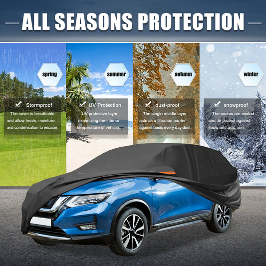 Waterproof 210D PU Oxford Vehicle Cover for Nissan X-Trail 2010-2023