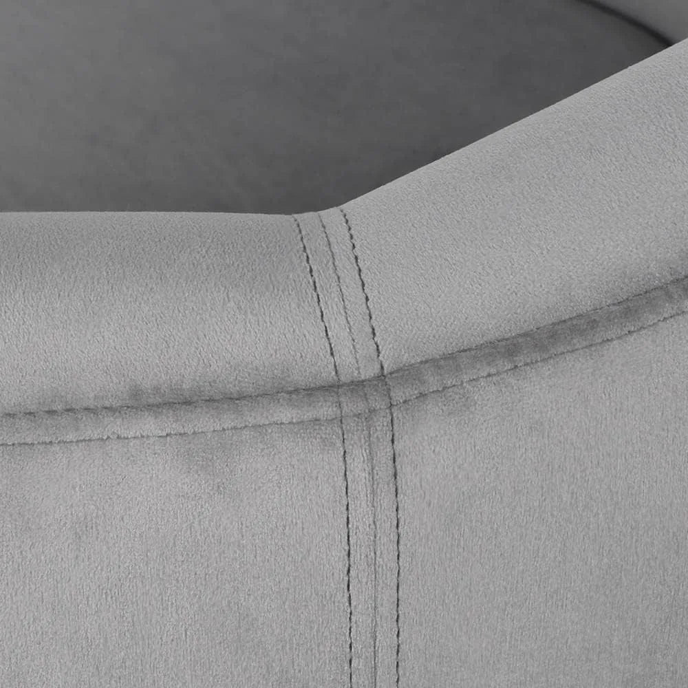 Living Room Velvet Accent Barrel Chair with Armrest for Bedroom