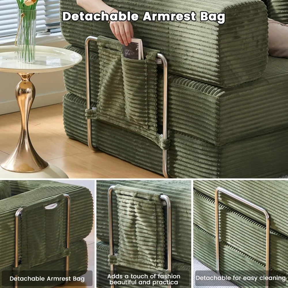 Ljustra Folding Sofa Bed Convertible Couch King Size Modular Lounge