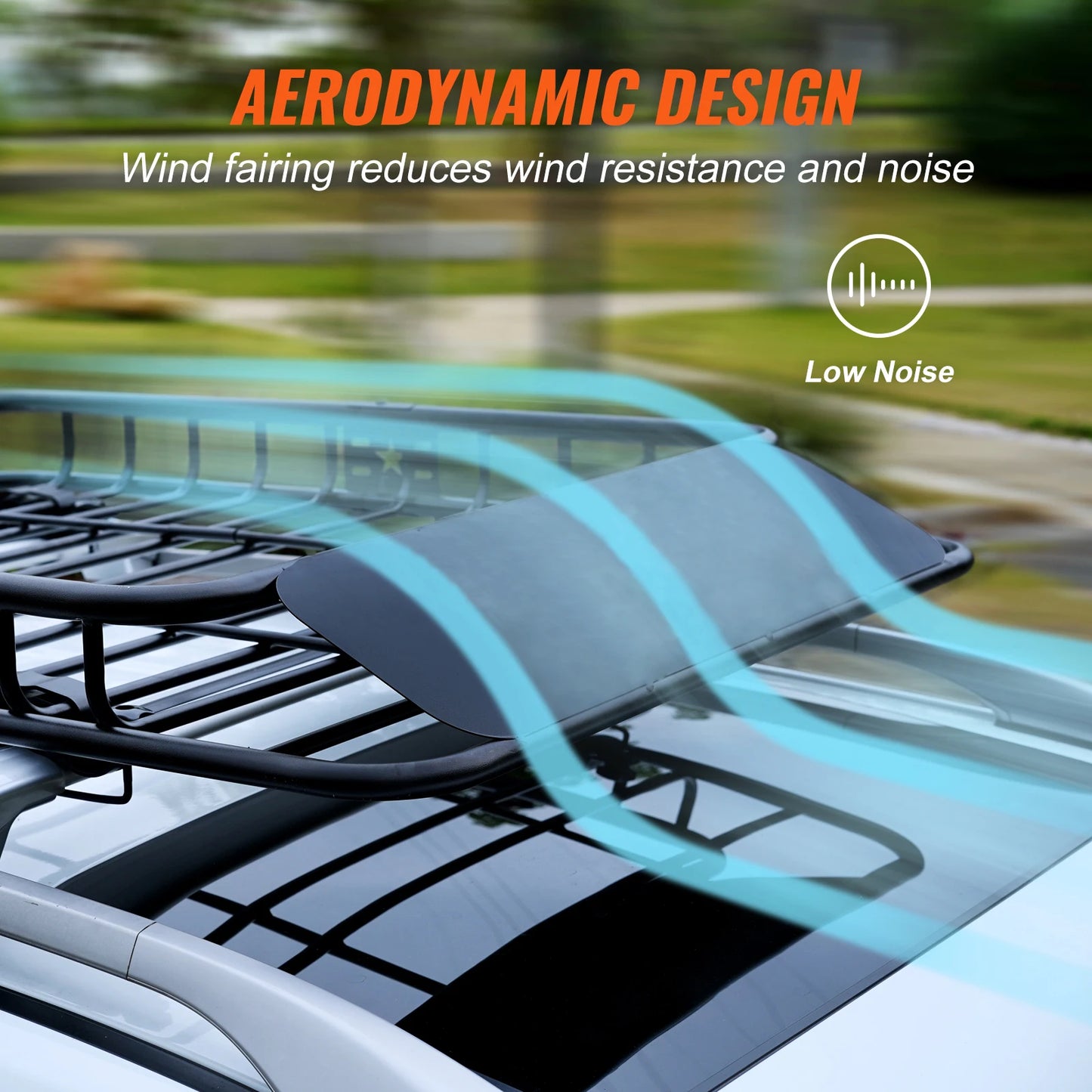 Ljustra Heavy-Duty Roof Rack Cargo Basket 200LBS Capacity SUV Truck