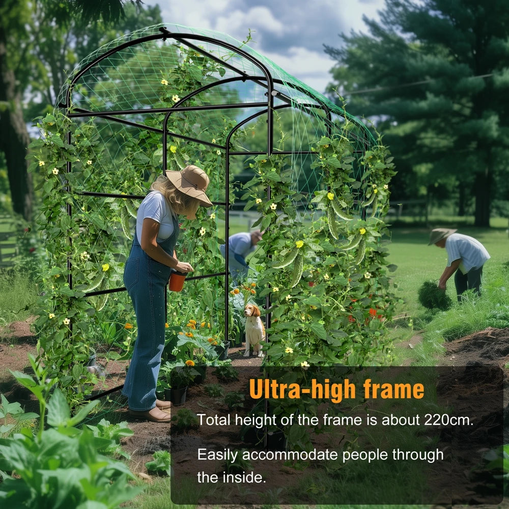 U-Shaped Metal Garden Trellis Support Frame for Climbing Plants