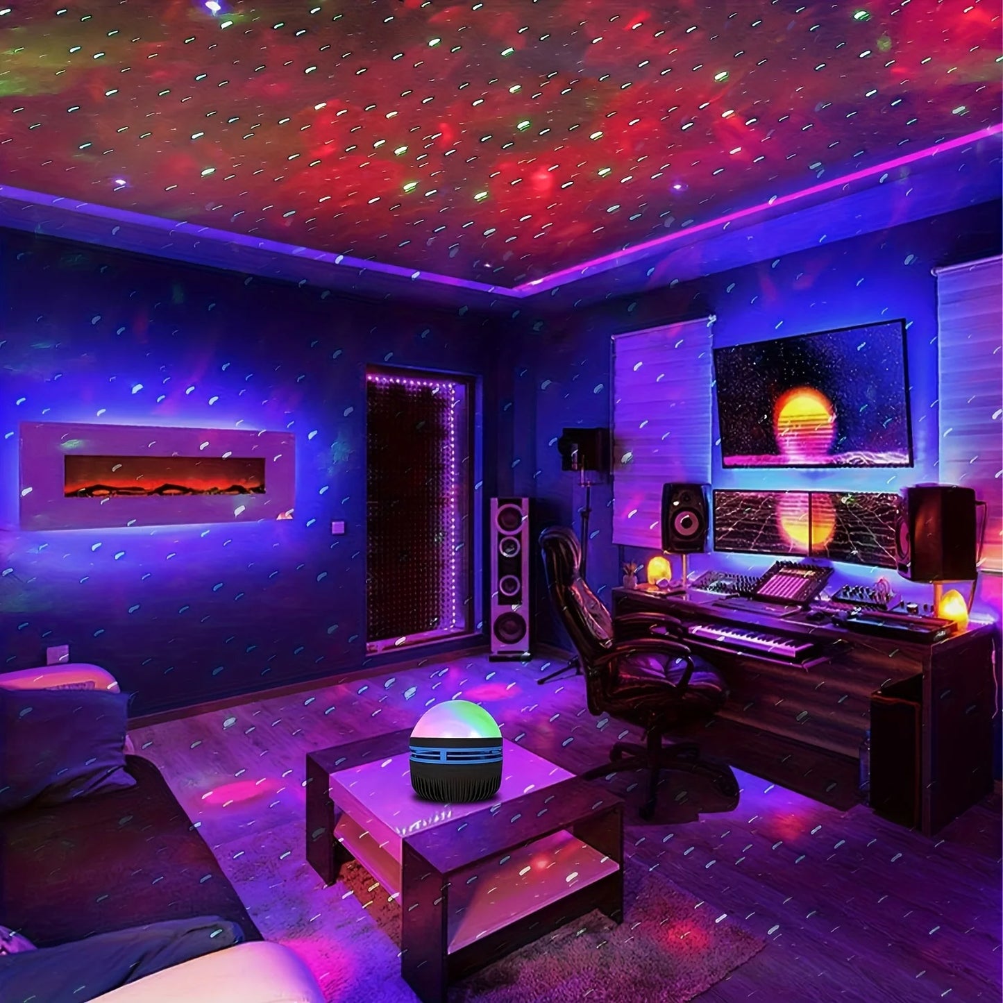 Aurora Borealis Star Projector Night Light with Remote Control LED