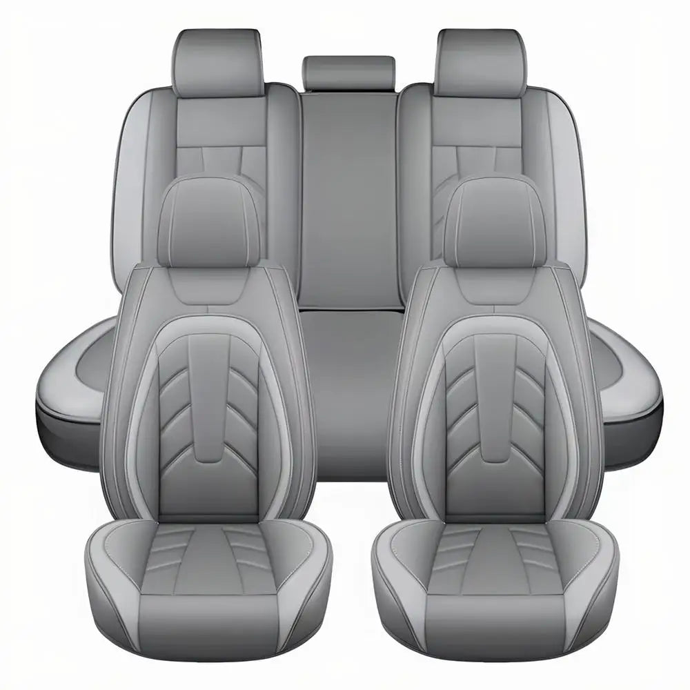 Toyota Full Set PU Leather Seat Covers 5-Seats Washable Anti-Slip