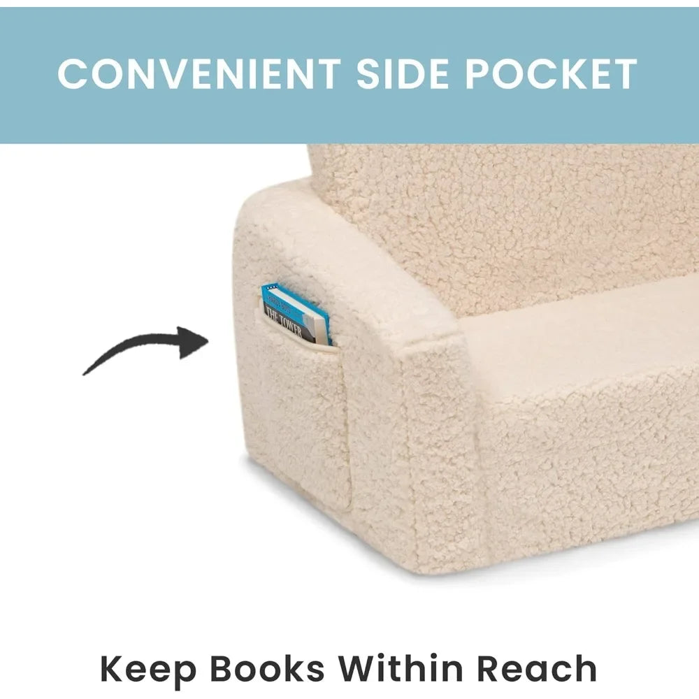 Ljustra Convertible Sofa Lounger for Kids 2-in-1 Foldable Chair