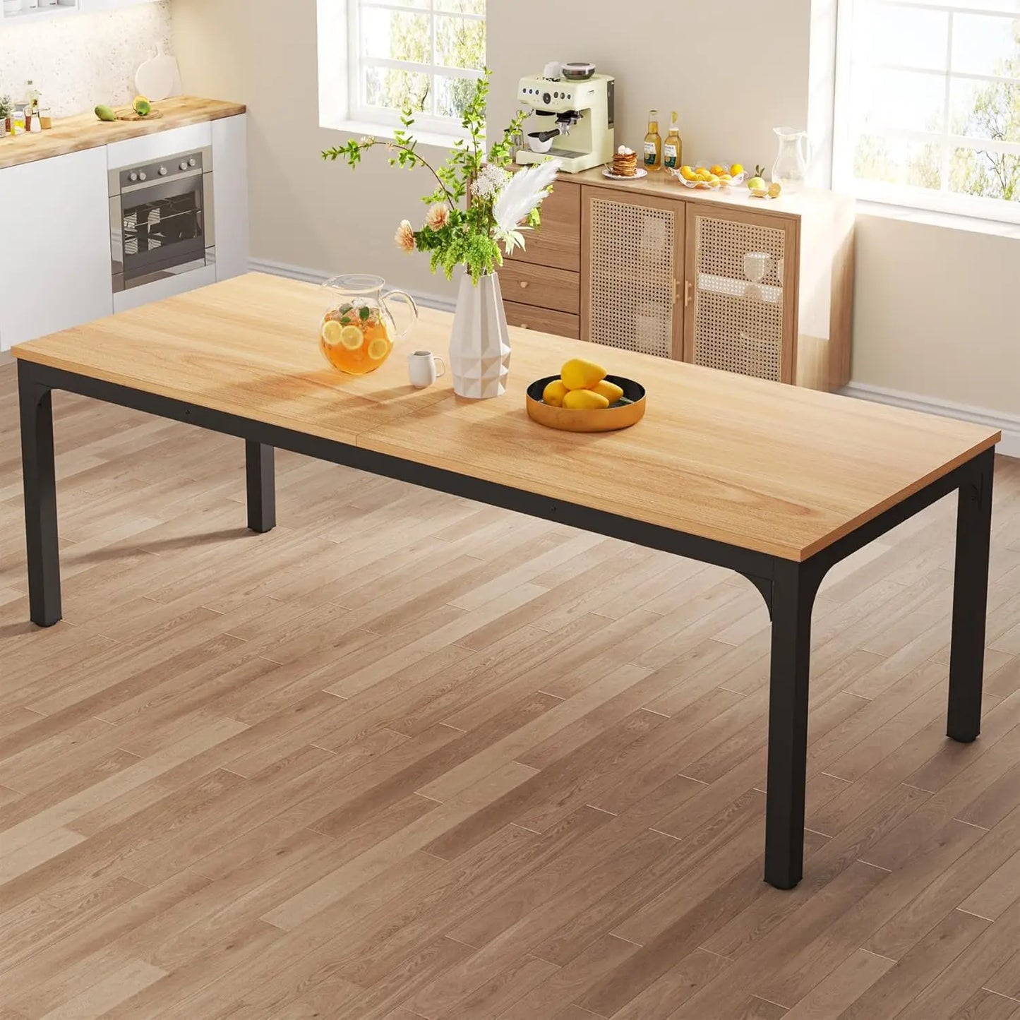 Large Rectangle Dining Table for Kitchen and Dining Room Seating