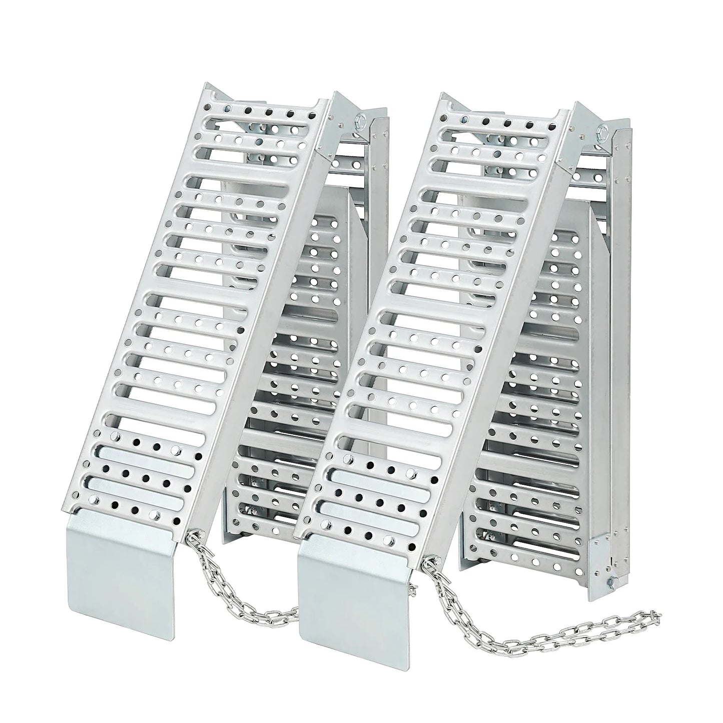 72 Inch Foldable Loading Ramps Heavy Duty Metal 1500lbs Capacity