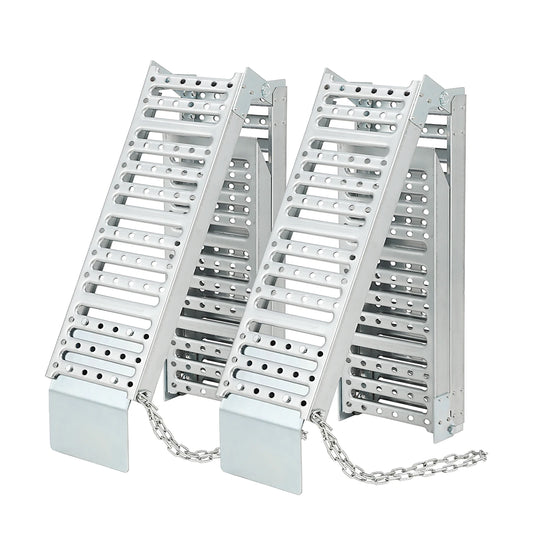 72 Inch Foldable Loading Ramps Heavy Duty Metal 1500lbs Capacity