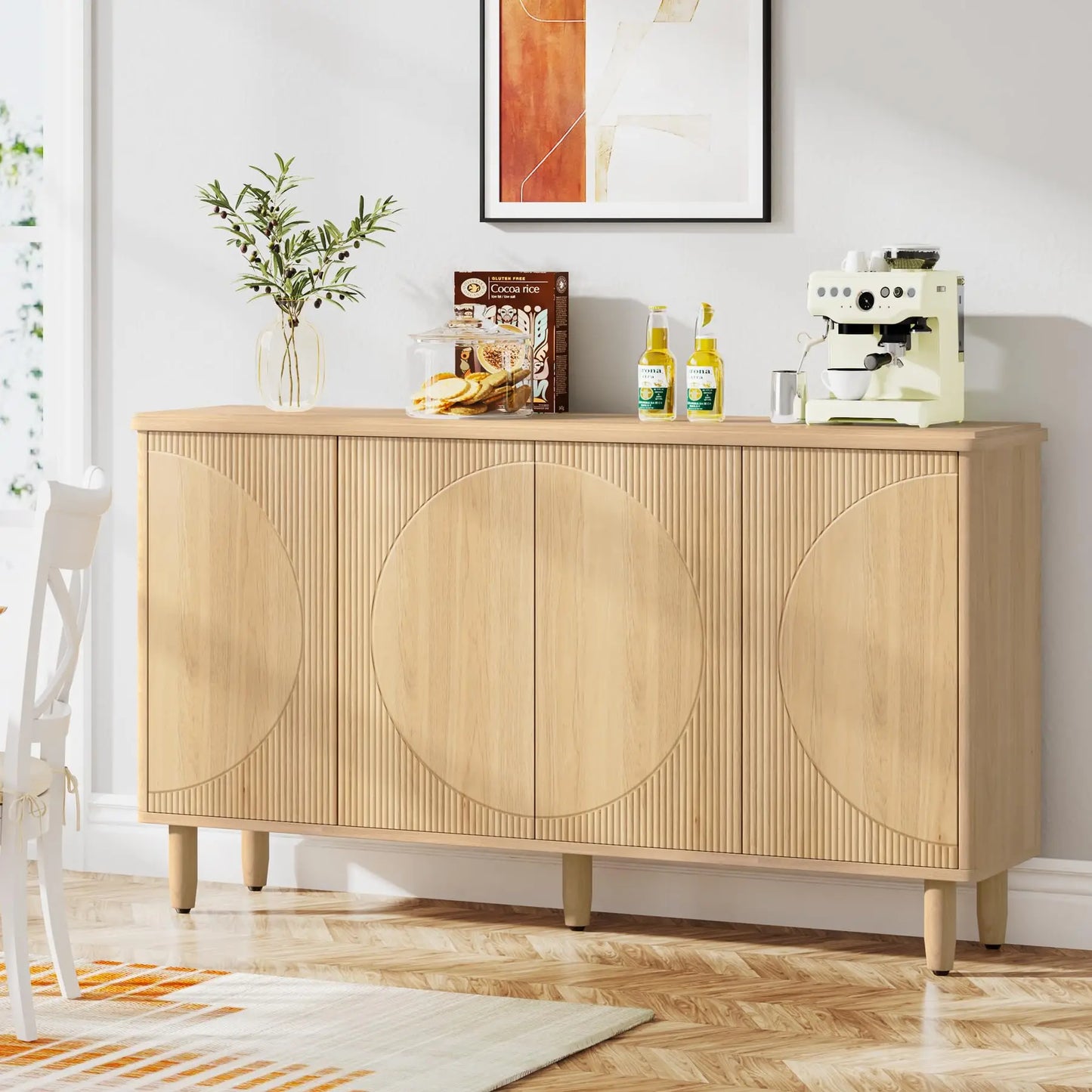 Ljustra Buffet Cabinet Sideboard Storage Modern Kitchen Dining Room