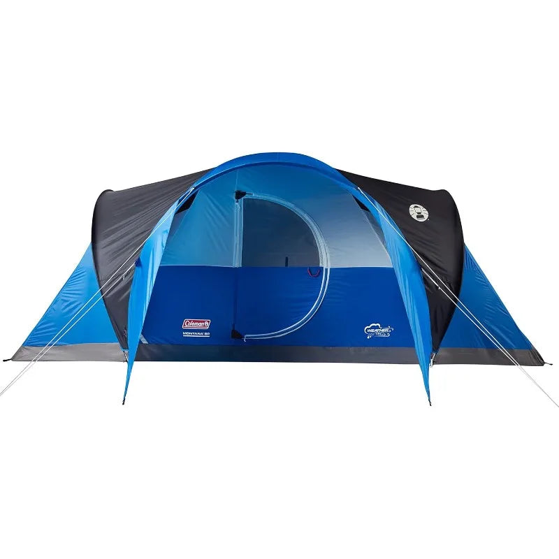 Spacious 6-8 Person Family Tent with Rainfly and Carry Bag
