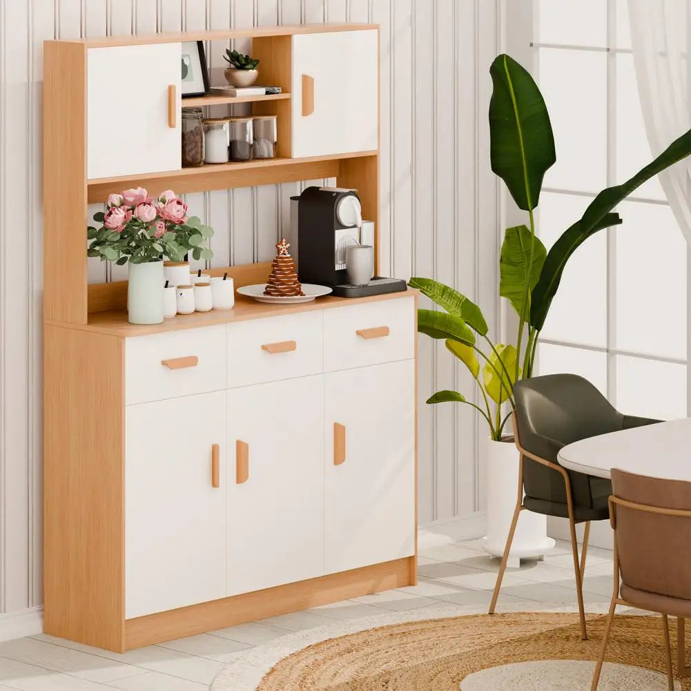 Kitchen Pantry Storage Cabinet Hutch Buffet Cupboard Microwave Stand