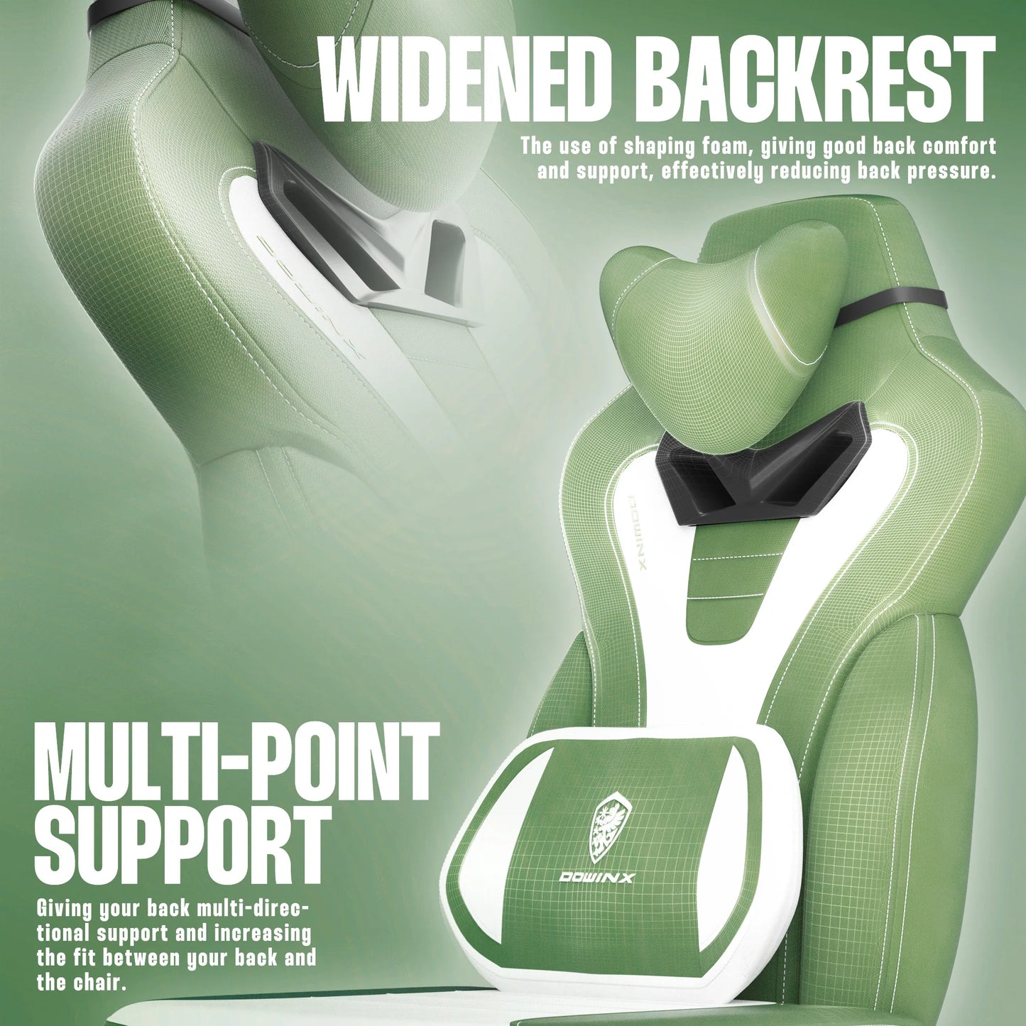 Ljustra Gaming Chair with Footrest Big Tall Adult PC Gamer Chair