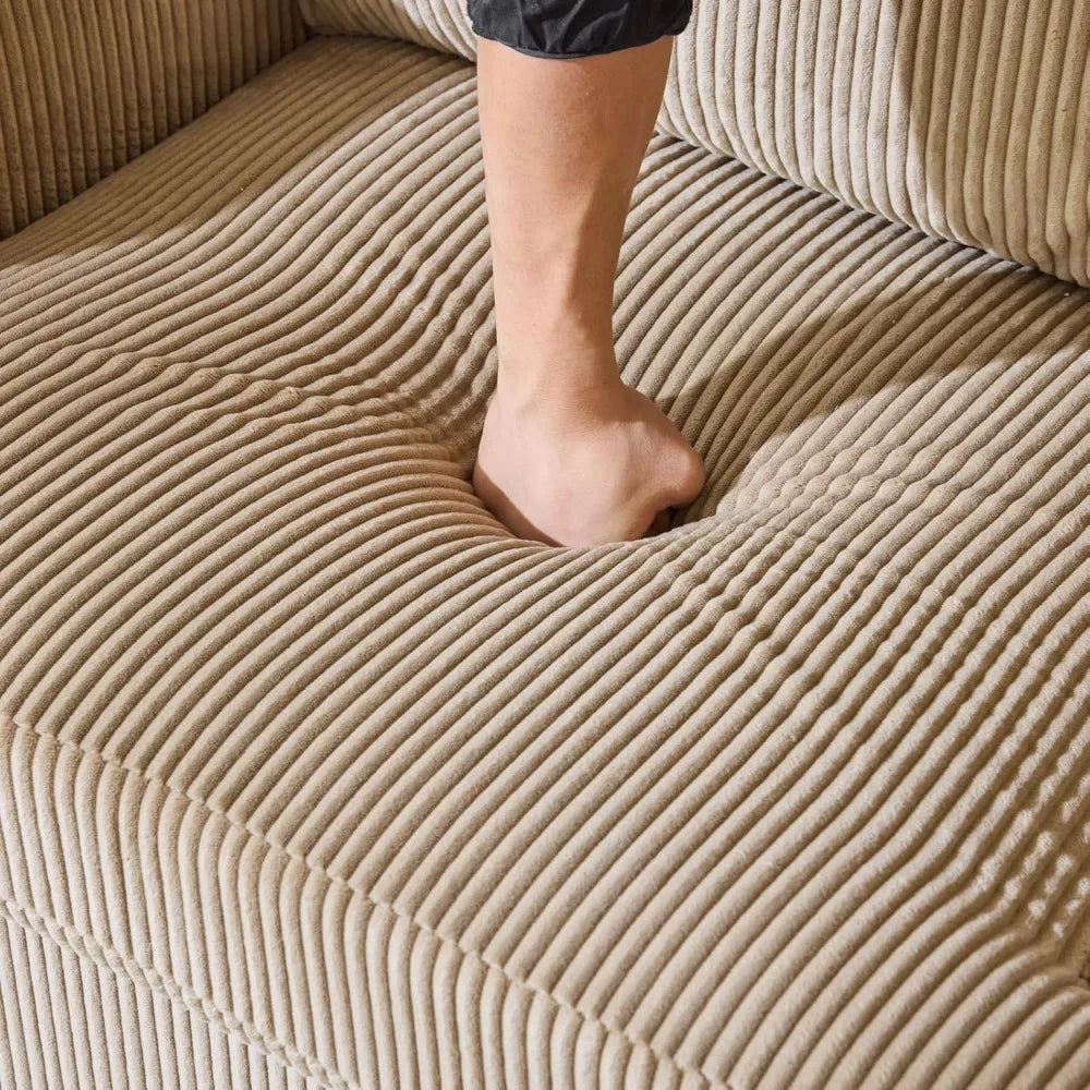 Ljustra 39.2" Wide Oversized 360° Swivel Accent Chair with Pillows