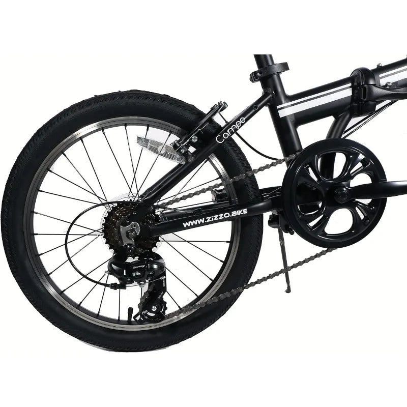 Campo 20 Inch Folding Bike 7-Speed Lightweight Adjustable Stem