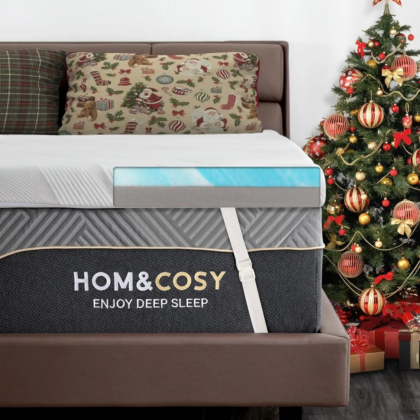 Ljustra Extra Firm Memory Foam Mattress Cooling Gel Bamboo Cover