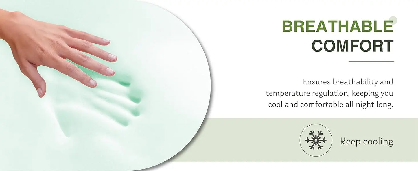 Ljustra Twin Memory Foam Mattress 6 Inch Medium Firm for Kids Bed