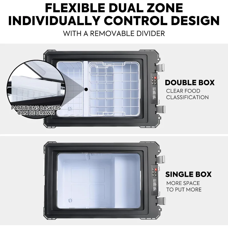 ICECO APL55 Dual Zone Portable Refrigerator Freezer Bluetooth Controlled