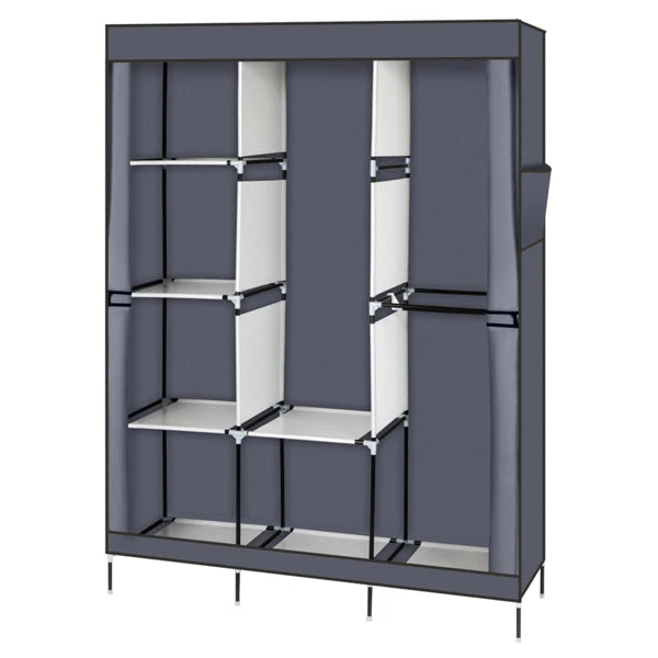 71 Inch Portable Closet Wardrobe Clothes Rack Storage Organizer Shelf