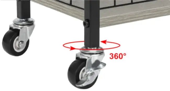 4-Tier Slim Storage Cart with Wheels Mobile Kitchen Organizer Space Saver