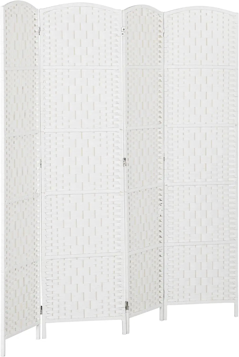 Room Divider 6 Panel Folding Privacy Screen Wicker Weave 6FT Tall