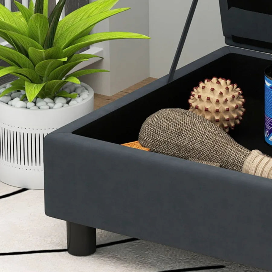 PawHut Pet Sofa Bed Couch with Storage for Small Dogs and Cats