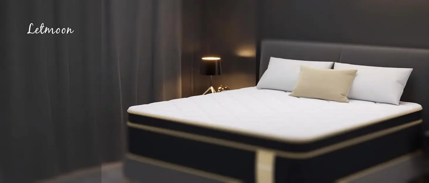 Ljustra Full Size Foam and Spring Hybrid Mattress 12 Inch Medium Firm